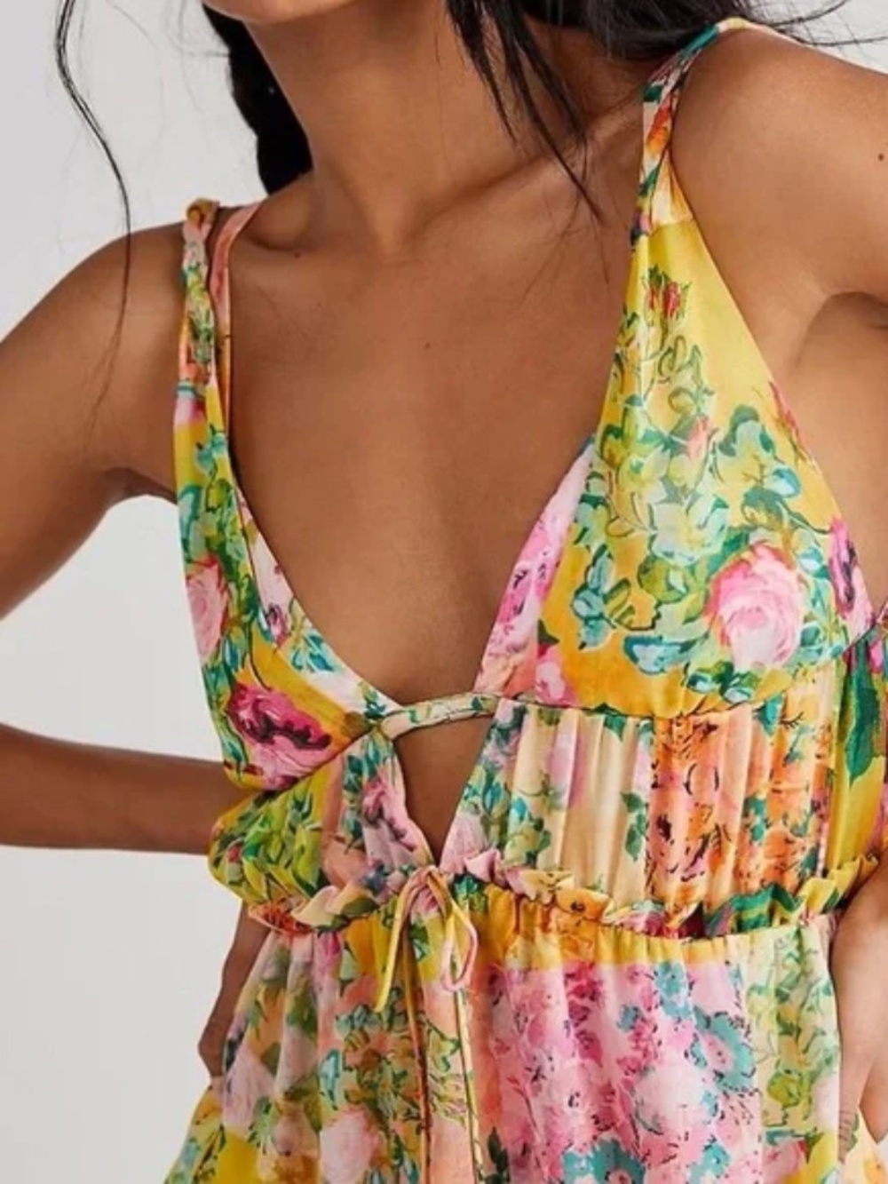 NWT For Love and Lemons Madison Floral Maxi Dress Size S